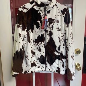 Cow print North Face